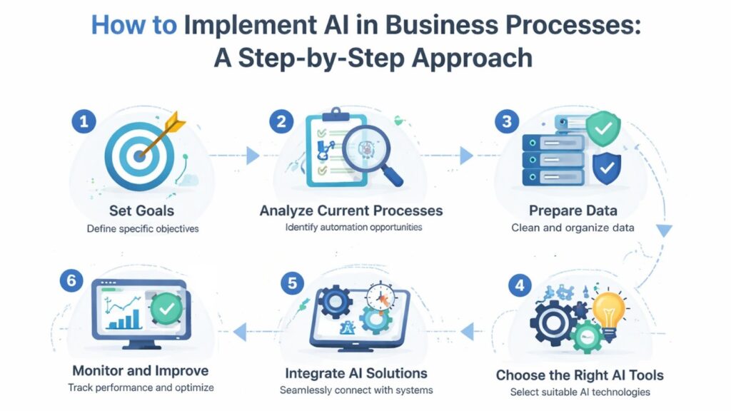 How to Implement AI in Business Processes: A Step-by-Step Approach