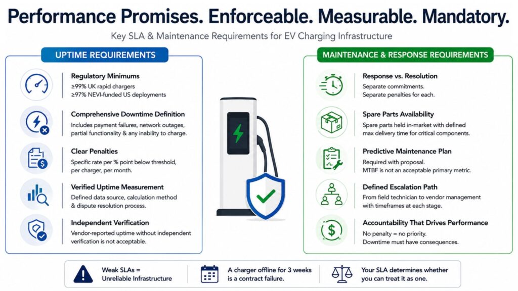 EV Charging SLA Maintenance Requirements