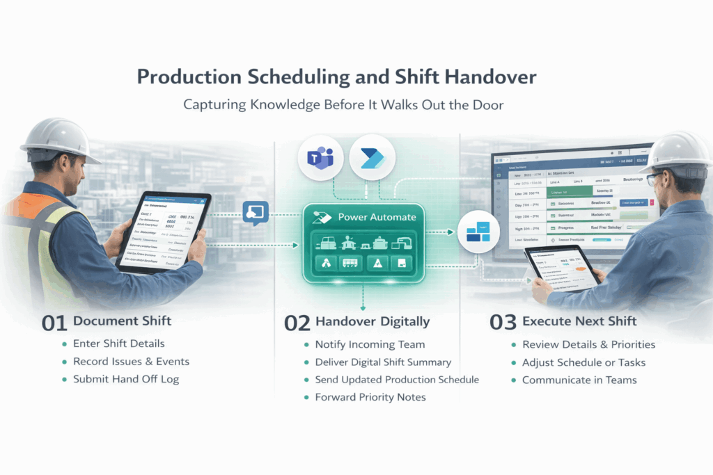 Production Scheduling and Shift Handover