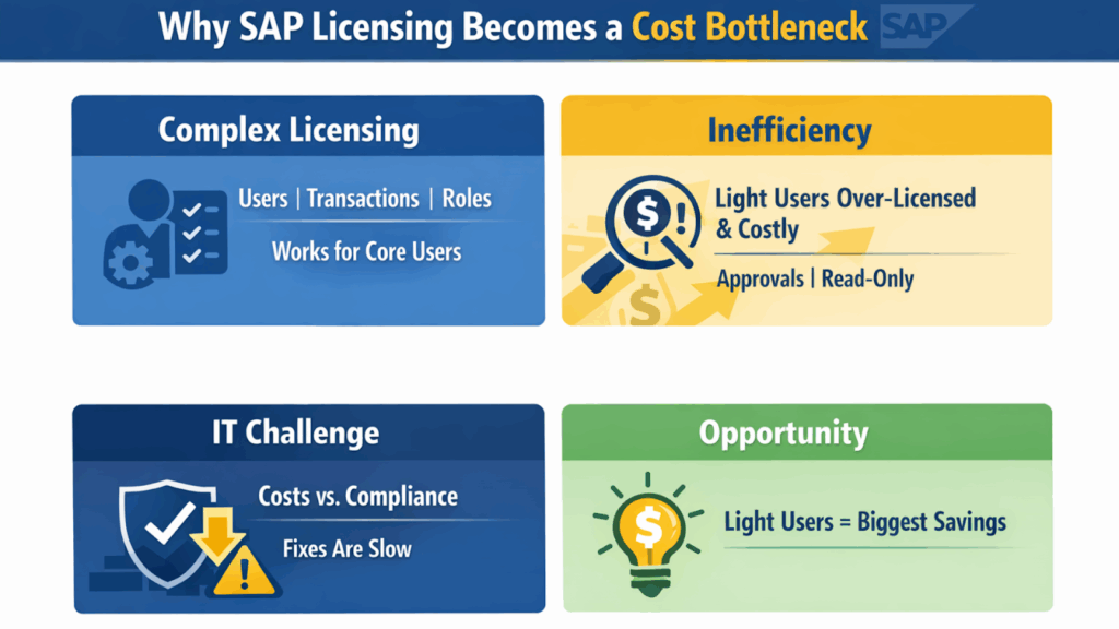 Why SAP Licensing Becomes a Cost Bottleneck