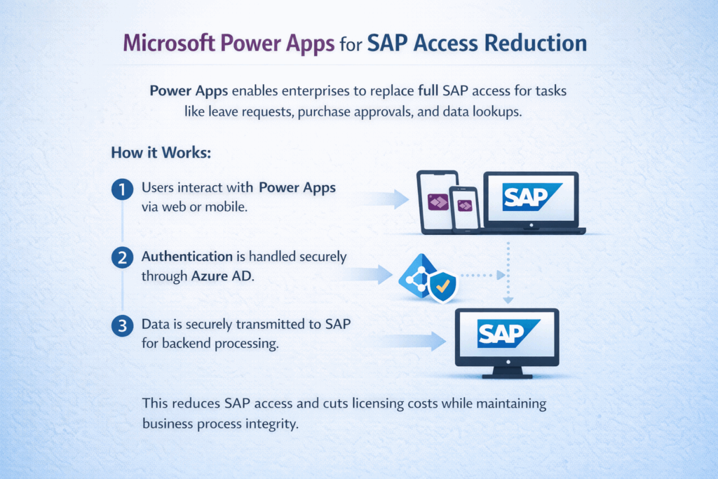 Microsoft Power Apps for SAP Access Reduction