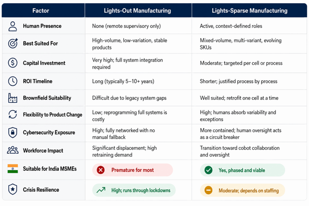 Lights-Out vs. Lights-Sparse: A Direct Comparison