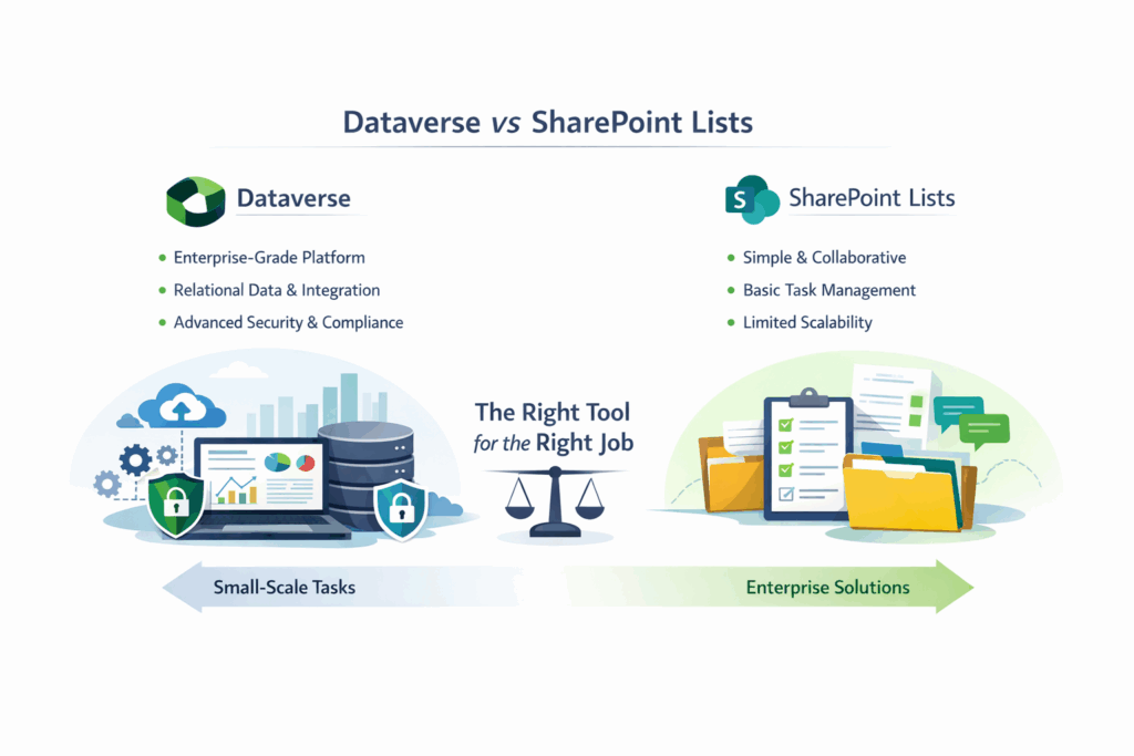 Dataverse vs SharePoint Lists Comparison