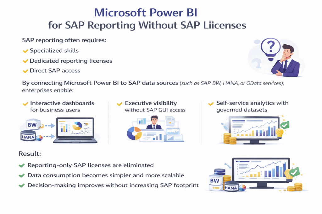 Microsoft Power Bi for SAP Reporting Without SAP Liicenses