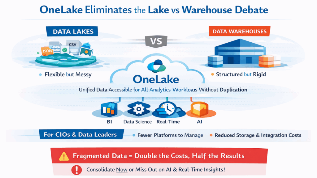 OneLake Eliminates the Lake vs Warehouse Debate
