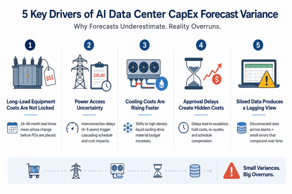 5 Key Drivers of AI Data Center CapEx Forecast Variance