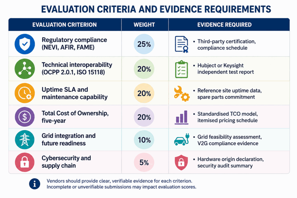 EV Charging RFP Evaluation Criteria