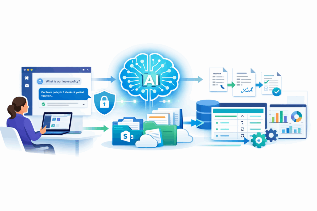AI-Powered Enterprise Automation Workflow An Infographic