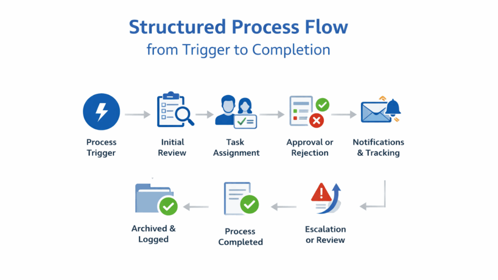 Process Flow from Start to Finish